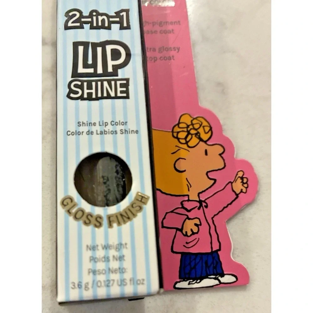 Rude Cosmetics x Peanuts Sally 2-in-1 Lip Shine Matte & Gloss NEW IN BOX